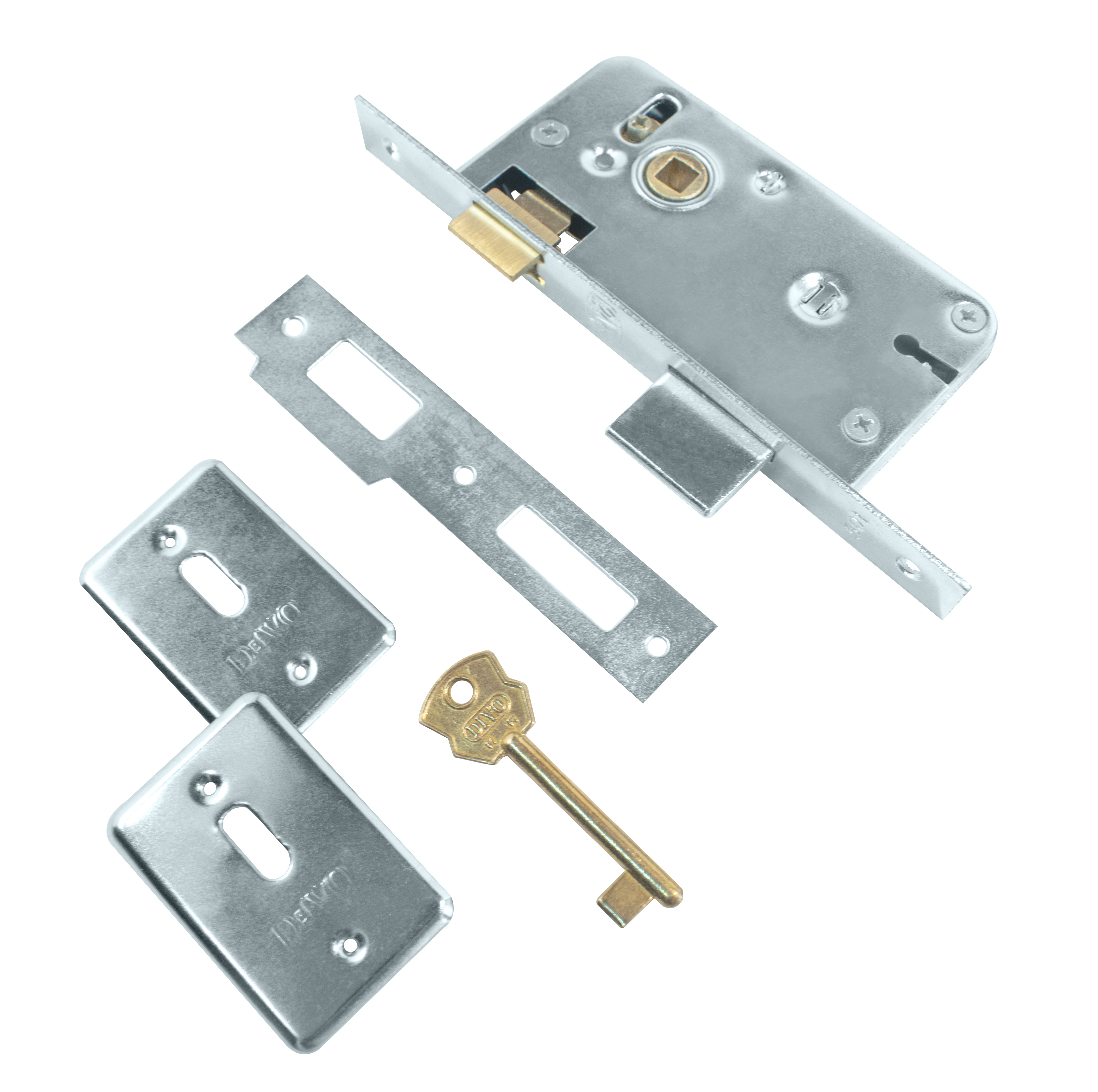 Cerradura para placa, frente cuadrado