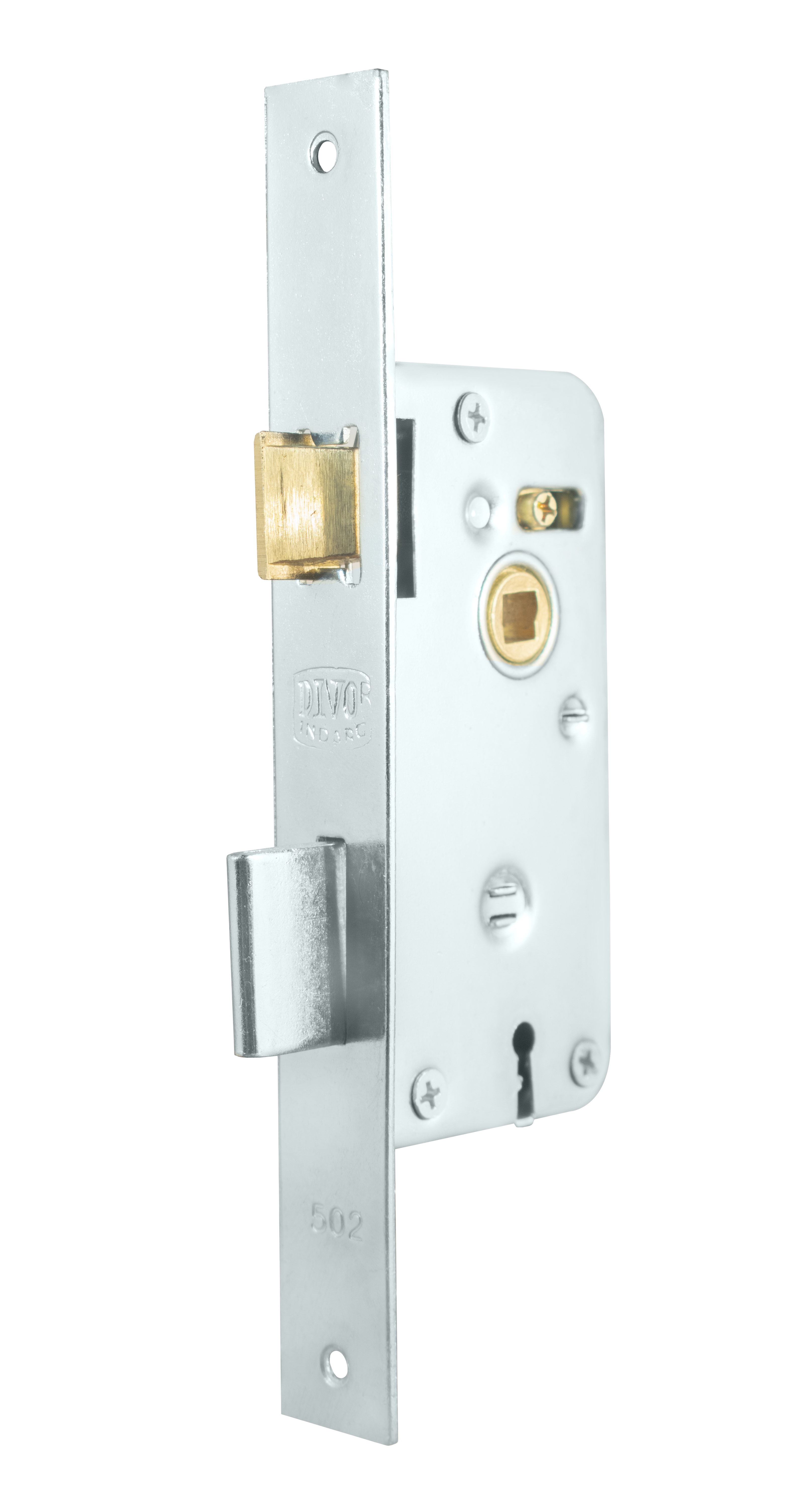 Cerradura para placa, frente ancho