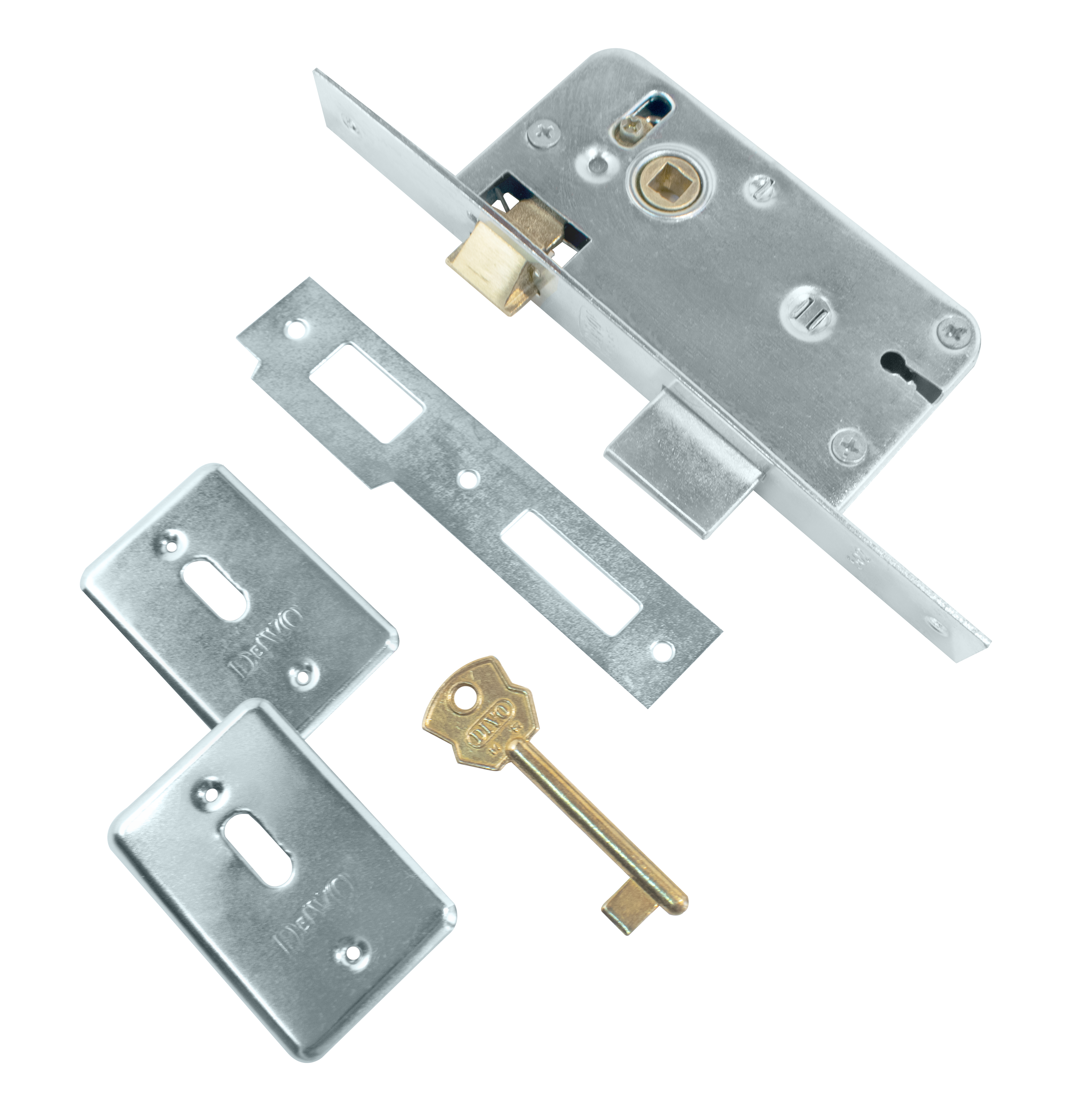 Cerradura para placa, frente ancho